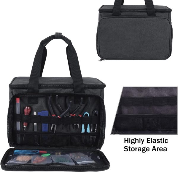 Sewing Basket Bead Organizers and Storage Adjustable Compartments Bead - Image 2