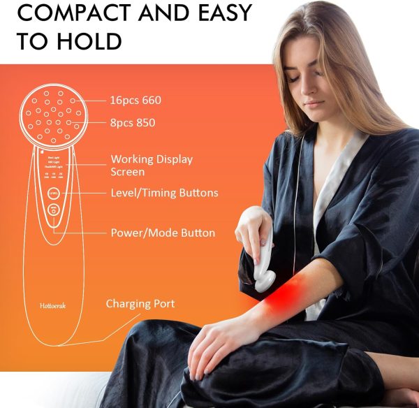 Red Light Therapy for Body, Portable Near Infrared Light Therapy 660nm & - Image 7