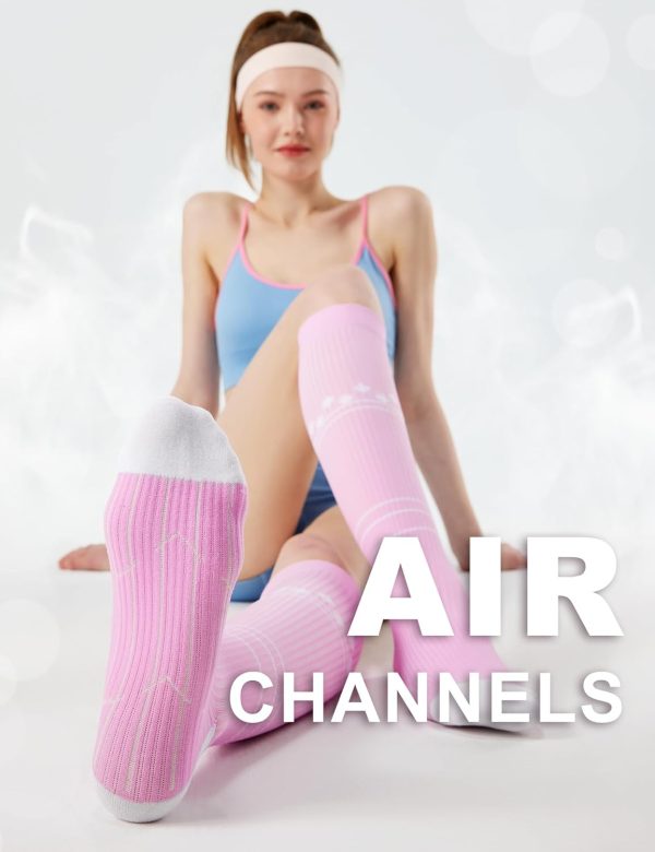 FITRELL 3 Pairs Compression Socks for Women and Men 20-30mmHg-Circulation - Image 3