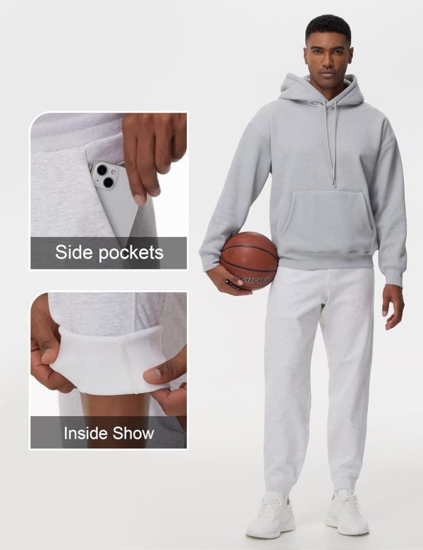 THE GYM PEOPLE Mens' Fleece Joggers Pants with Deep Pockets in Loose-fit - Image 4