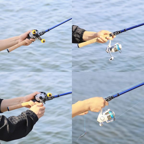 EOW XPEDITE PRO Portable Telescopic Casting and Spinning Fishing Rods, 24T - Image 7