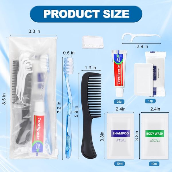 5 Sets Personal Hygiene Kit Basic Toiletry Kits Homeless Supplies Bulk for - Image 2