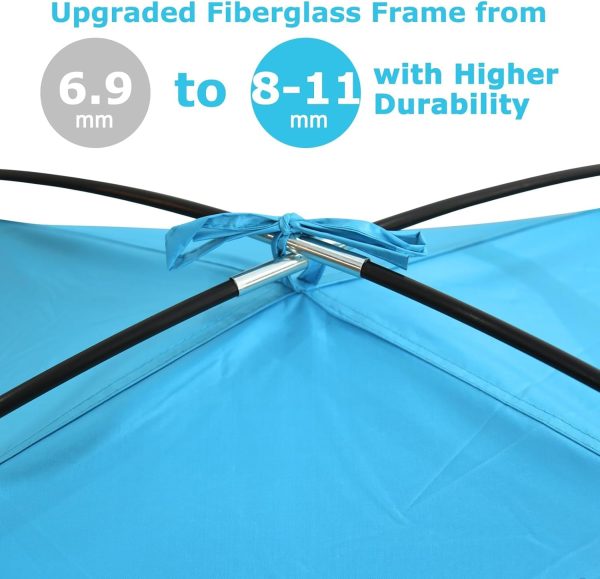 COMMOUDS Beach Tent Sun Shade for 3/4-5/6-7/8-10 Person, UPF 50+ Beach Sun - Image 4