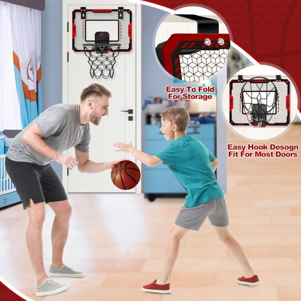Indoor Basketball Hoop for Kids 5 6 7 8 9 10+Years Old Boys,Mini Basketball - Image 4