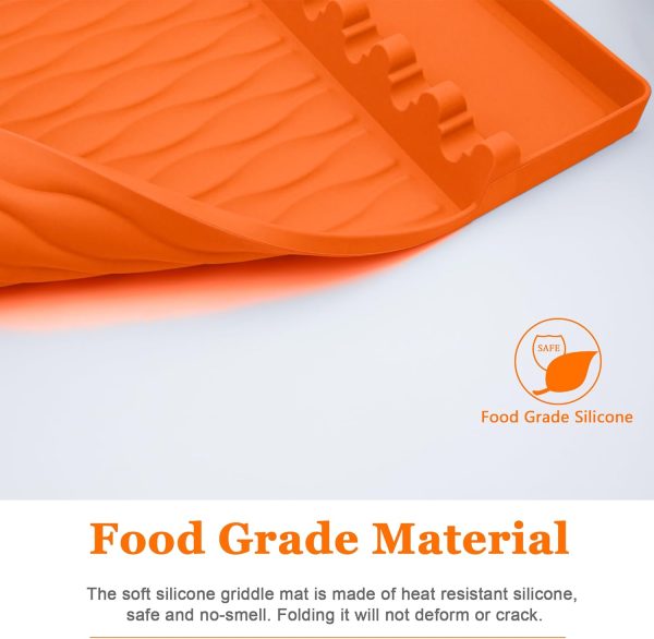 Grill Accessories Silicone Griddle Mat for Blackstone Side Shelf, Silicone - Image 7