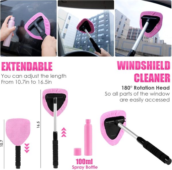 Viewsun 17pcs Car Cleaning Kit, Pink Car Interior Detailing Kit with High - Image 5