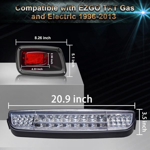 Golf Cart TXT LED Light Kit For EZGO TXT,12V Street Legal Golf Cart - Image 2