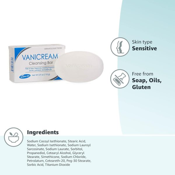 Vanicream Cleansing Bar | Fragrance, Gluten and Sulfate Free | For - Image 6