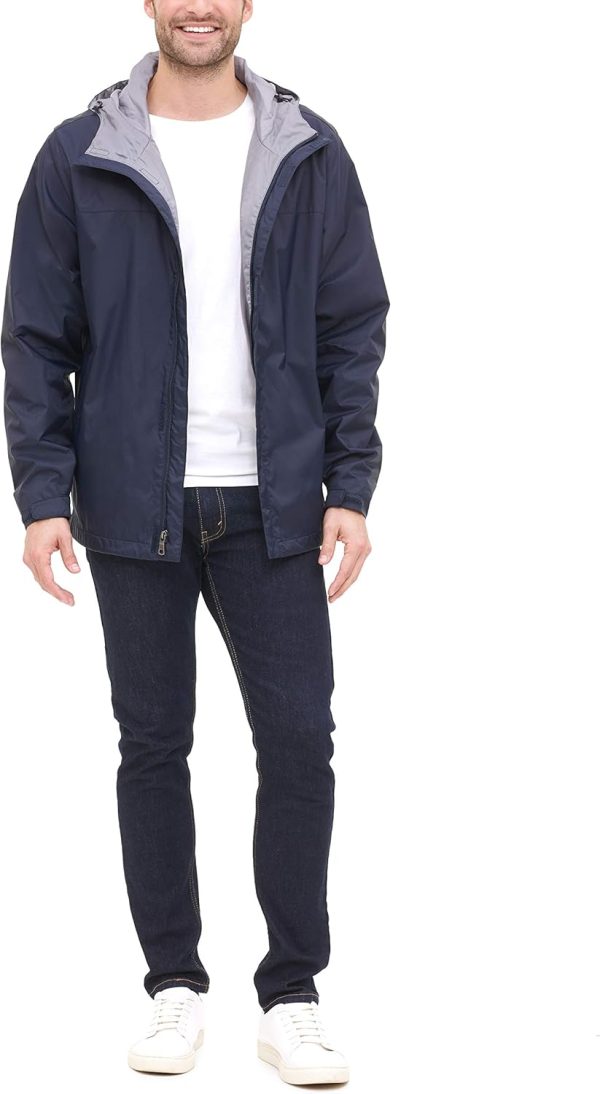 Tommy Hilfiger Men's Lightweight Breathable Waterproof Hooded Rain Jacket - Image 2