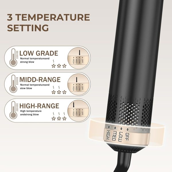 Blow Dryer Brush, Hair Dryer Brush Air Curler Air Curling Wrap Styler, - Image 3