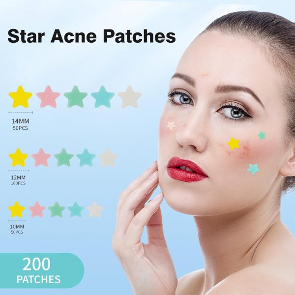 Pimple Patches for Face, Hydrocolloid Acne Patches, Cute Star Zit Covers, - Image 2