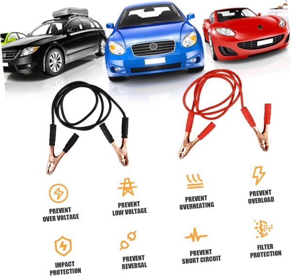 ULTECHNOVO 1set Car Hitch Emergency Starter Clamp Car Starter Clamp Car - Image 3