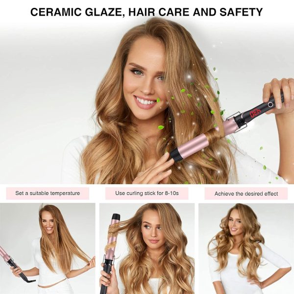 Unlock Your Hair's Potential with MegaWise Pro Curling Iron: 1 1/4 inch - Image 5