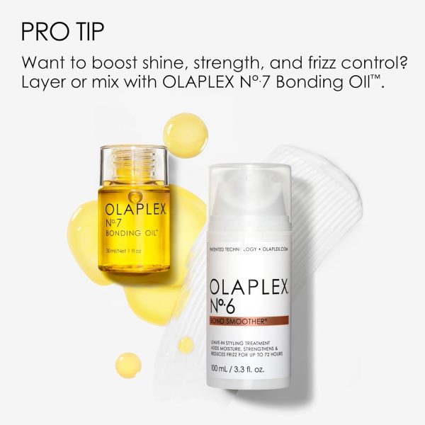 Olaplex No. 6 Bond Smoother, Leave-In Styling Hair Cream Treatment, - Image 7