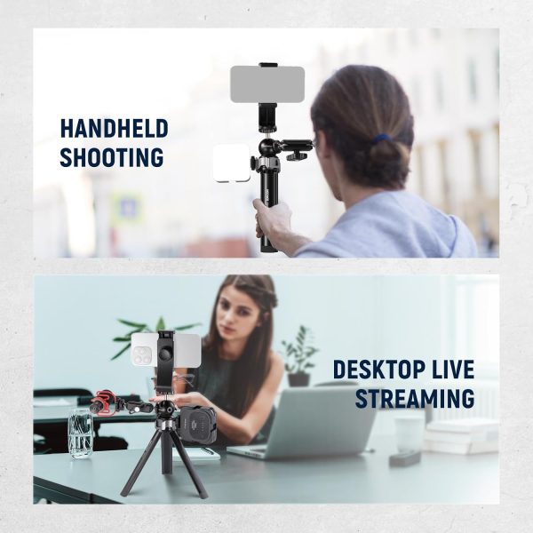 NEEWER Mini Desk Tripod for iPhone with Ball Head 360° Rotatable 3 Cold - Image 8