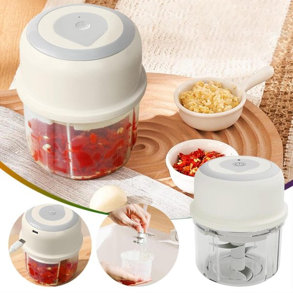 Mini Electric Garlic Chopper, Portable Wireless Garlic Masher Professional - Image 8