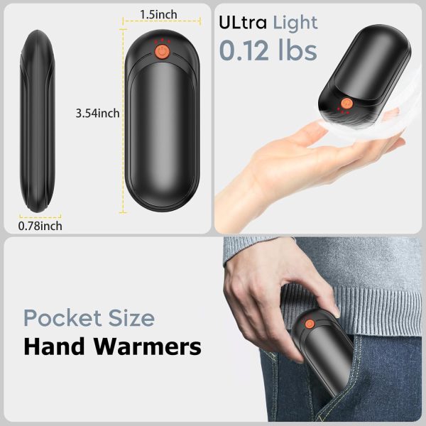 AI Hand Warmers Rechargeable 2 Pack with Charging Case, 14000mAh Electric - Image 6