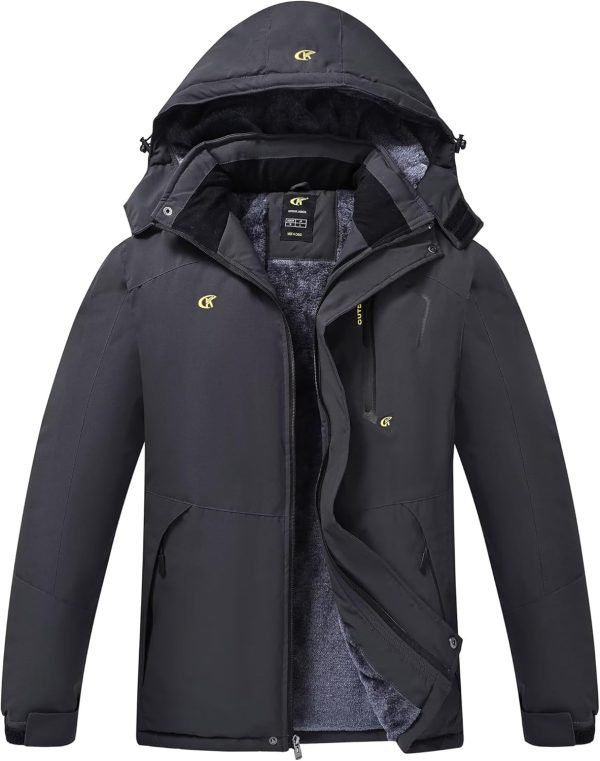 QPNGRP Mens Waterproof Ski Snowboard Jacket Winter Windproof Snow Coat - Image 2