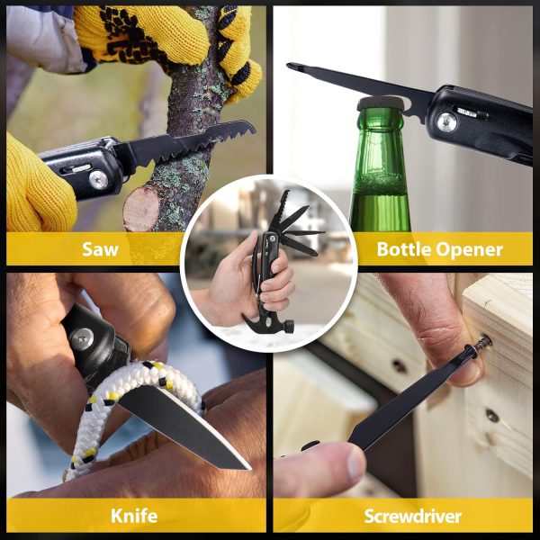 Gifts for Men, Stocking Stuffers for Adults Men Hammer Multitool, Christmas - Image 5