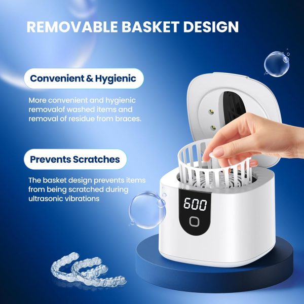 Ultrasonic Retainer Cleaner, 45kHz Retainer Cleaner Machine with 4 Modes - Image 7
