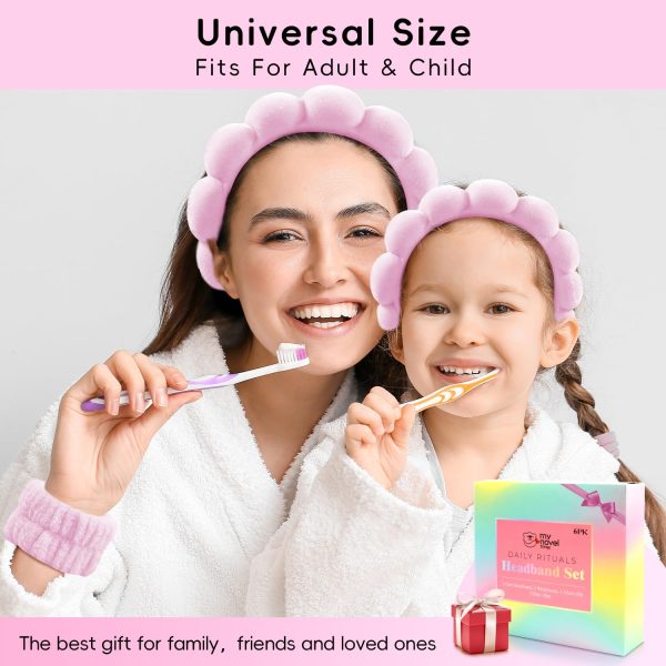 Spa Headband For Washing Face, Skincare Headband With Hair Clips, Cute - Image 8