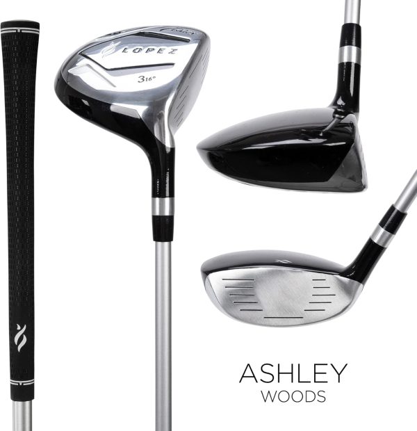 Nancy Lopez Golf - Ashley 18PC Complete Golf Clubs, Cart Bag Package Set - Image 6