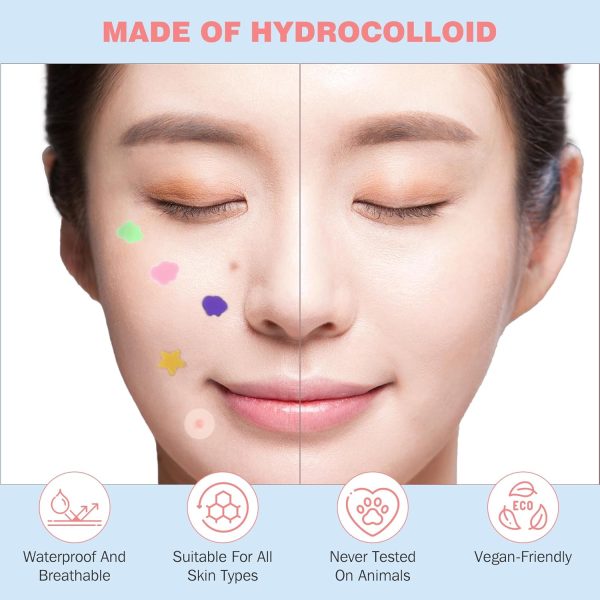 Pimple Patches for Face 360PCS, Hydrocolloid Acne Patches for Covering Zits - Image 5