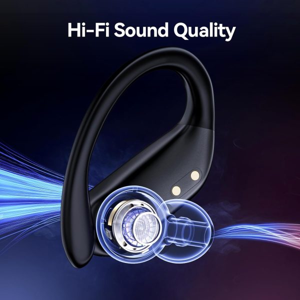 GNMN Wireless Earbuds Bluetooth Headphones Over Ear Buds 90H Playback IPX7 - Image 6