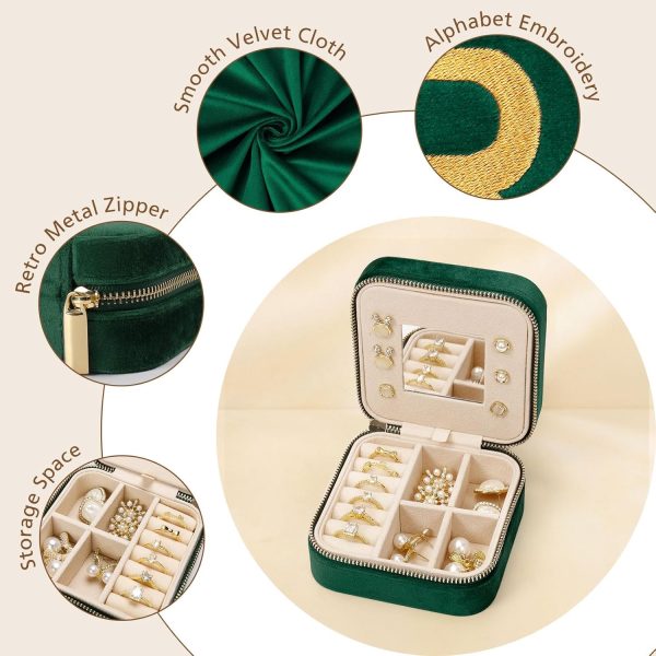 Jenria Travel Jewelry Case for Women, Christmas Gift for Women, Jewelry - Image 3