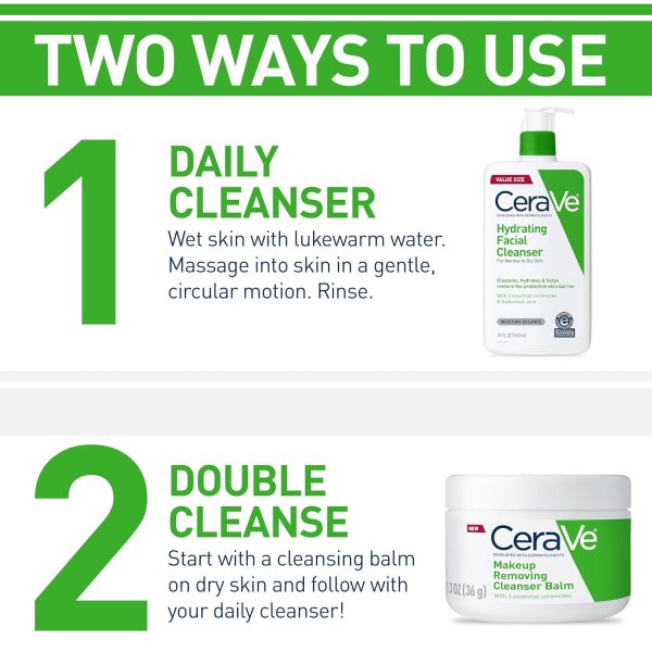 CeraVe Hydrating Facial Cleanser | Moisturizing Face Wash For Dry Skin | - Image 3