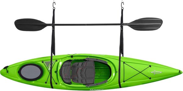 Single Kayak Rack Hanging Storage from Wall or Ceiling for Surfboards - Image 4