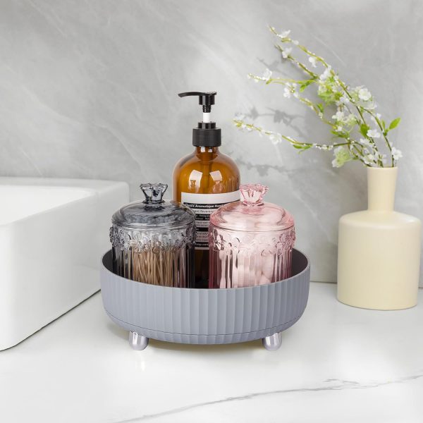 Anyoifax Makeup Perfume Organizer Tray 360 Degree Rotating Lazy Susan - Image 4