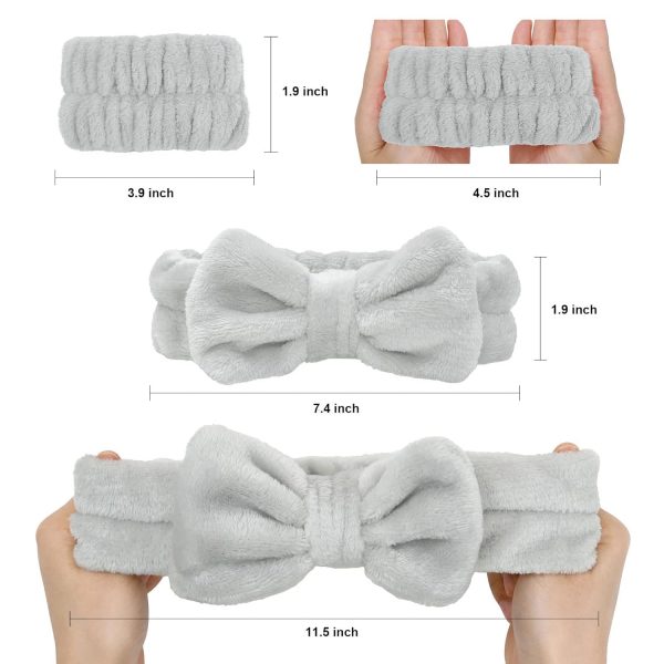 Huachi 6 Packs Makeup Headband for Women Spa Skincare Face Wash Headband - Image 4