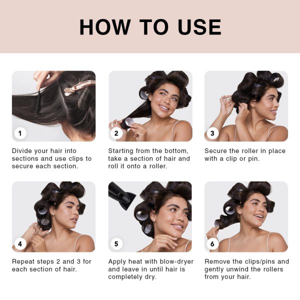Hair By Chrissy x Kitsch Ceramic Thermal Rollers - Self Grip Hair Rollers - Image 4