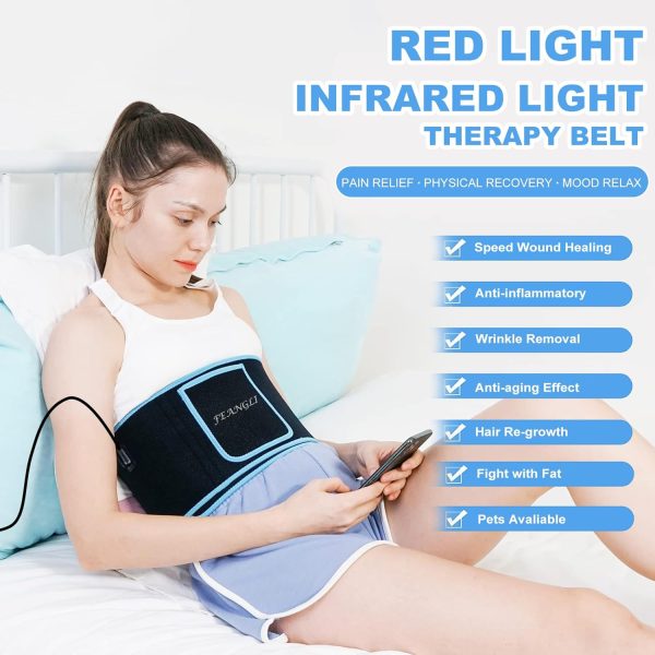 Red Light Therapy Infrared Light Therapy Wrap Belt for Body Pain Relief - Image 2