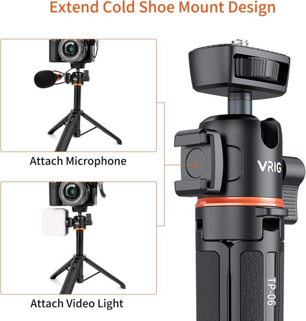 UURIG 21.6" Extension Pole Tripod, Mini Selfie Stick Tripod Stand Handle - Image 6