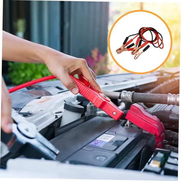 2pcs Car Hitch Car Starter Clamp Jumper Cable Replacement Battery Clip Jump - Image 3