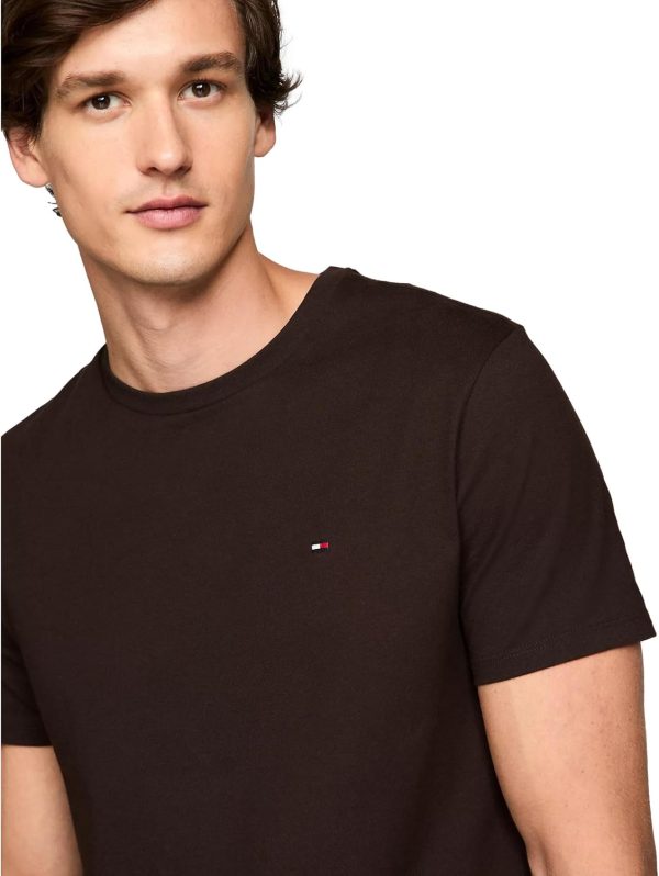 Tommy Hilfiger T-Shirt Mens Crew Neck Tee Classic Fit Short Sleeve Solid - Image 3