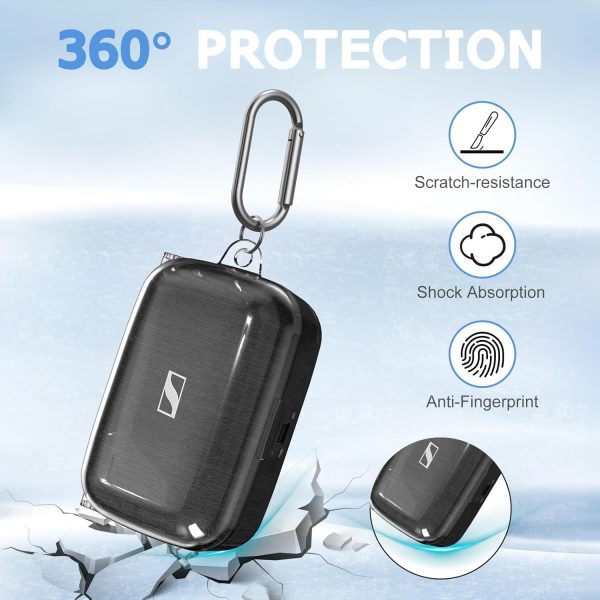 Clear Case for Sennheiser Momentum 4/3 Wireless Earbuds, Hard Shell TPU - Image 4