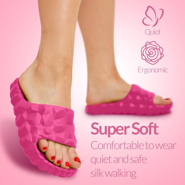 Slides for Women and Men Cloud Slippers for Women Shower Shoes Pillow - Image 5