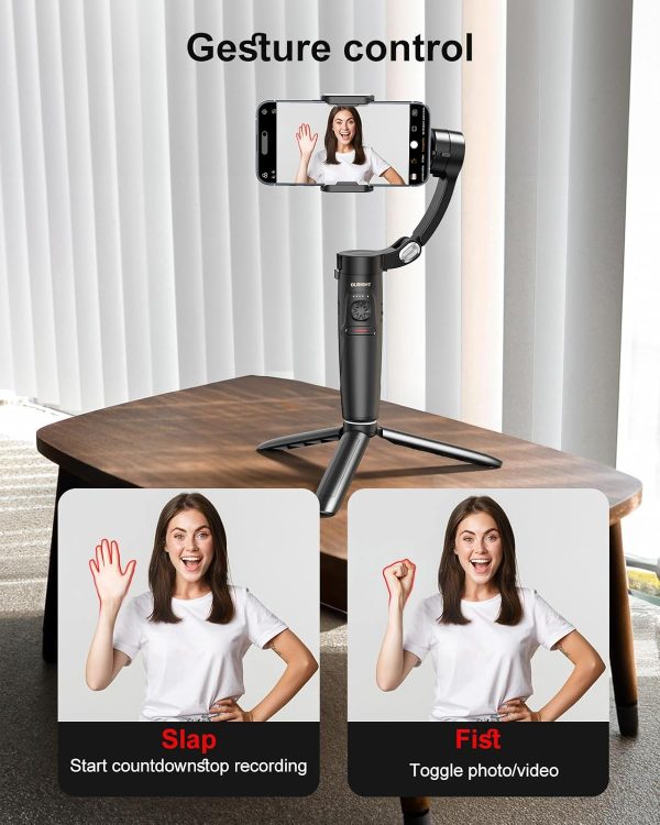 Gimbal stabilizer for iPhone,celular Portable Collapsible Phone stabilizer, - Image 8