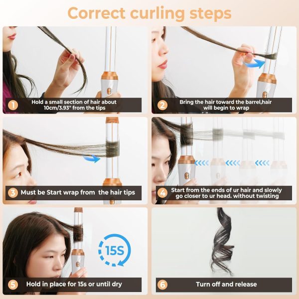 6 in 1 Blow Dryer Brush, Detachable Hair Dryer Brush Air Curler Air Styler - Image 8