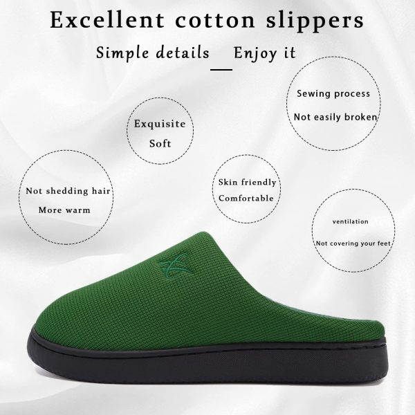 Memory Foam Slippers for Women's and Men's Casual House Shoes - Image 4