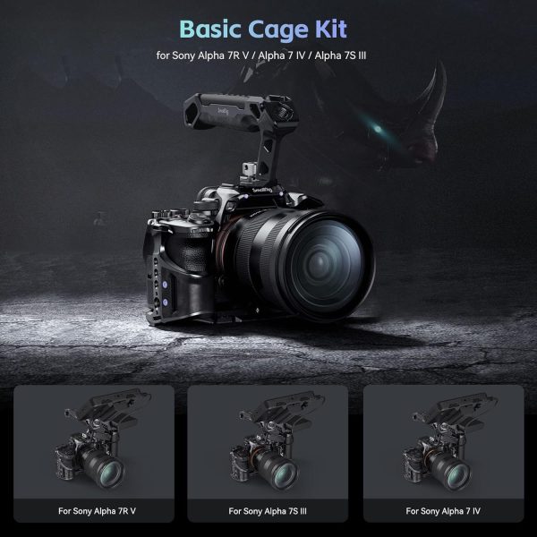 SmallRig A7 IV Cage with Top Handle and Clamp for HDMI Cable, Basic Kit for - Image 8