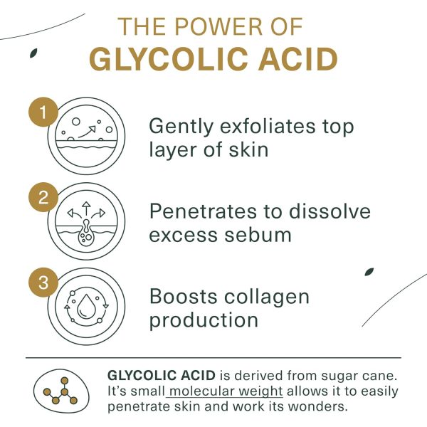 Botanic Tree Glycolic Acid Face Wash, Exfoliating Facial Cleanser and - Image 5