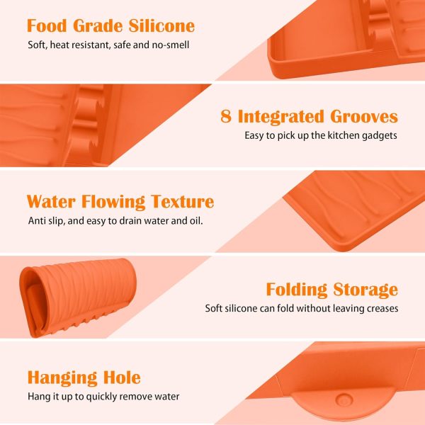 Grill Accessories Silicone Griddle Mat for Blackstone Side Shelf, Silicone - Image 5
