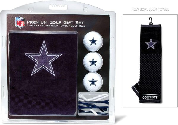 Team Golf Premium NFL Golf Gift Set: Embroidered Deluxe Golf Towel, 3 Golf - Image 2