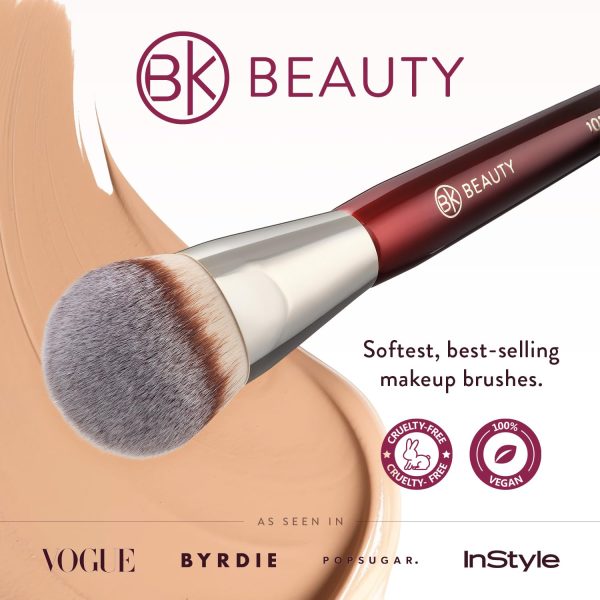 BK BEAUTY BRUSHES - 101 CONTOURED FOUNDATION BRUSH - Contoured Foundation - Image 2