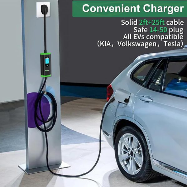 Level 2 EV Charger 32A Adjustable J1772 Electric Vehicle Charger with NEMA - Image 5