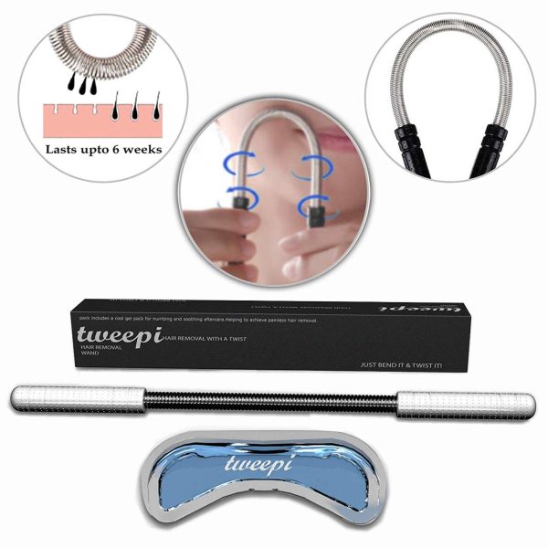 Hair Removal Wand- With Upper Lip Shaped Cool Gel Pack for Numbing and - Image 5